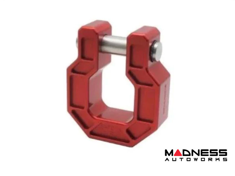 Jeep Wrangler JL Billet D-Ring - Royal Show Shackle - Aluminum - Red - Single